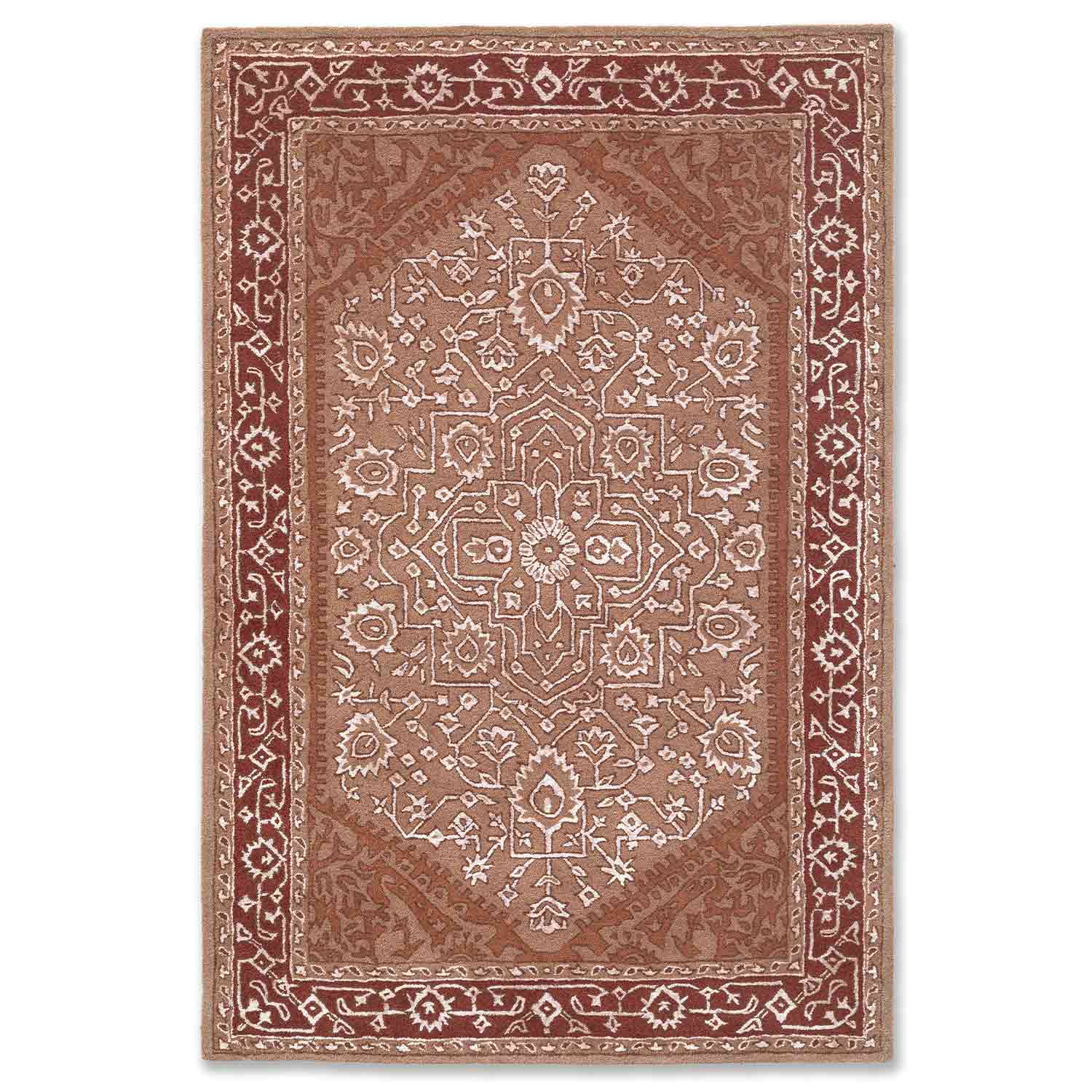 Aurang Hand Tufted Woolen And Viscose Rug - Wool & Viscose Blend - Hand Tufted - Ajaypee Carpets (Thumbnail 2)