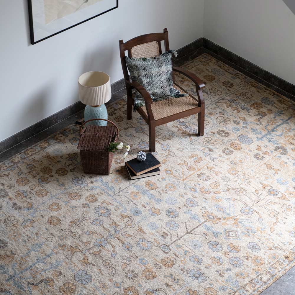 Aurelia Hand Knotted Woollen Rug - New Zealand Wool - Hand Knotted - Ajaypee Carpets