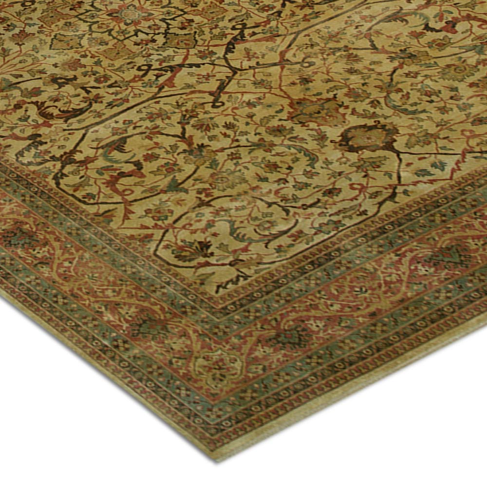 Azal Hand Knotted Woollen Rug - New Zealand Wool - Hand Knotted - Ajaypee Carpets (Detail)