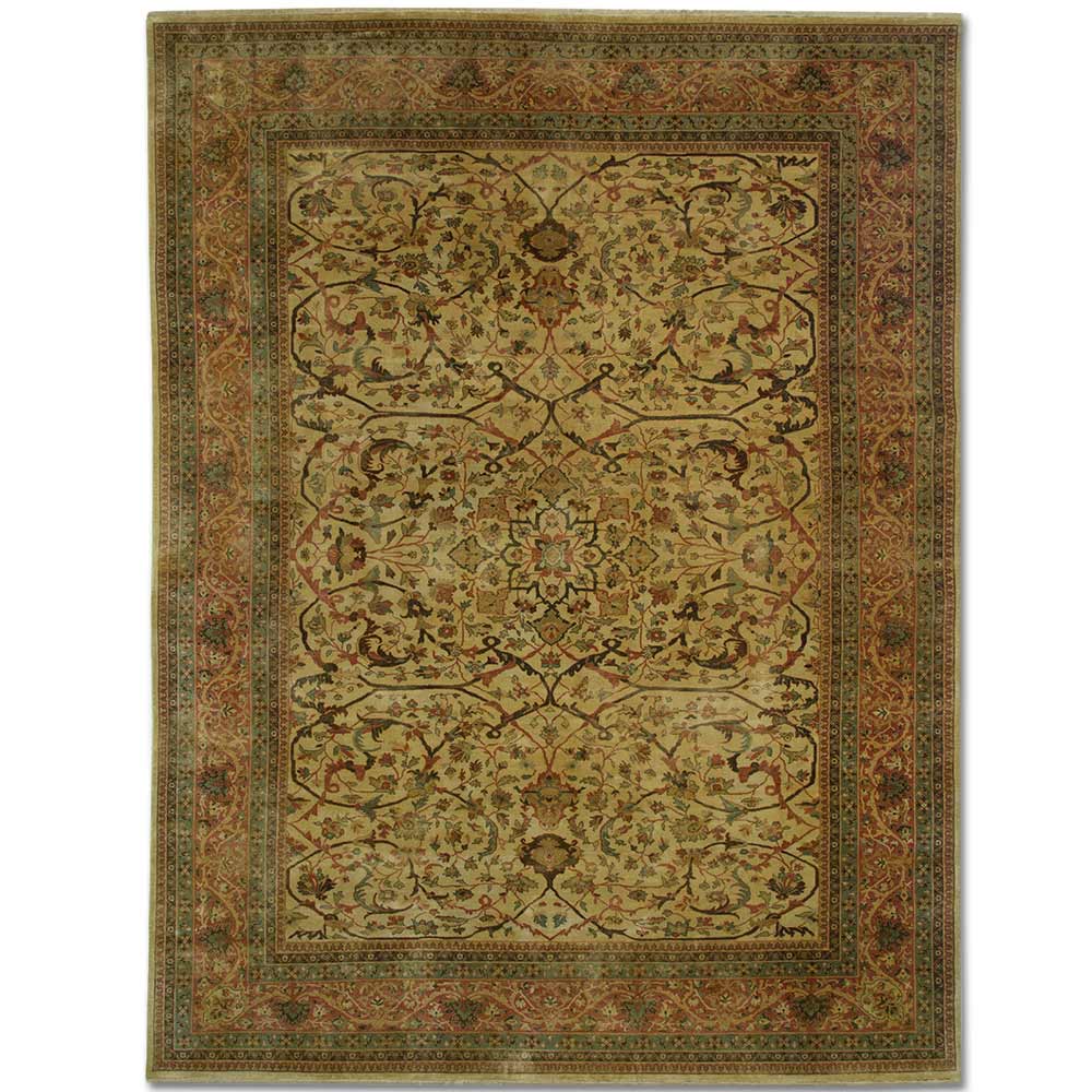 Azal Hand Knotted Woollen Rug - New Zealand Wool - Hand Knotted - Ajaypee Carpets