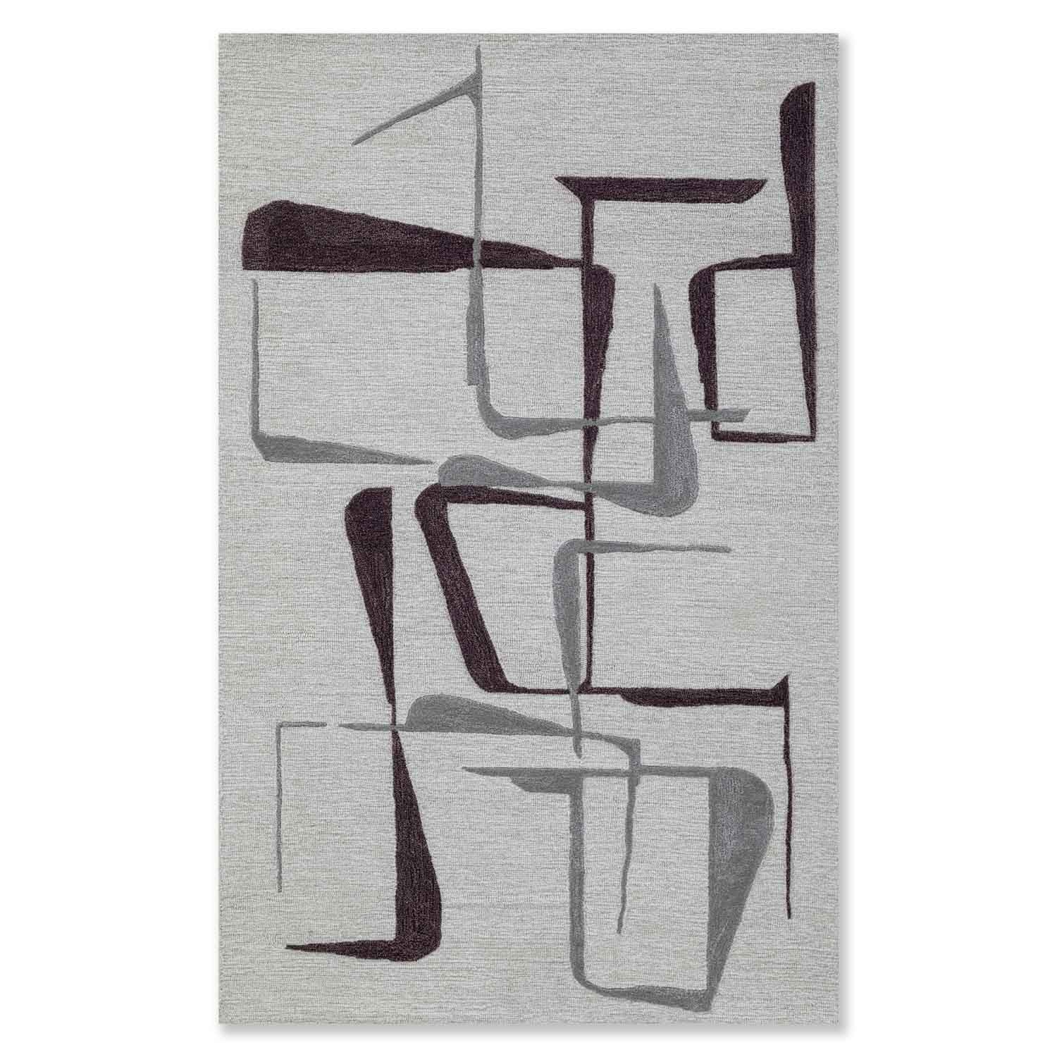 Baako Hand Tufted Woollen And Viscose Rug - Wool & Viscose Blend - Hand Tufted - Ajaypee Carpets (Detail)
