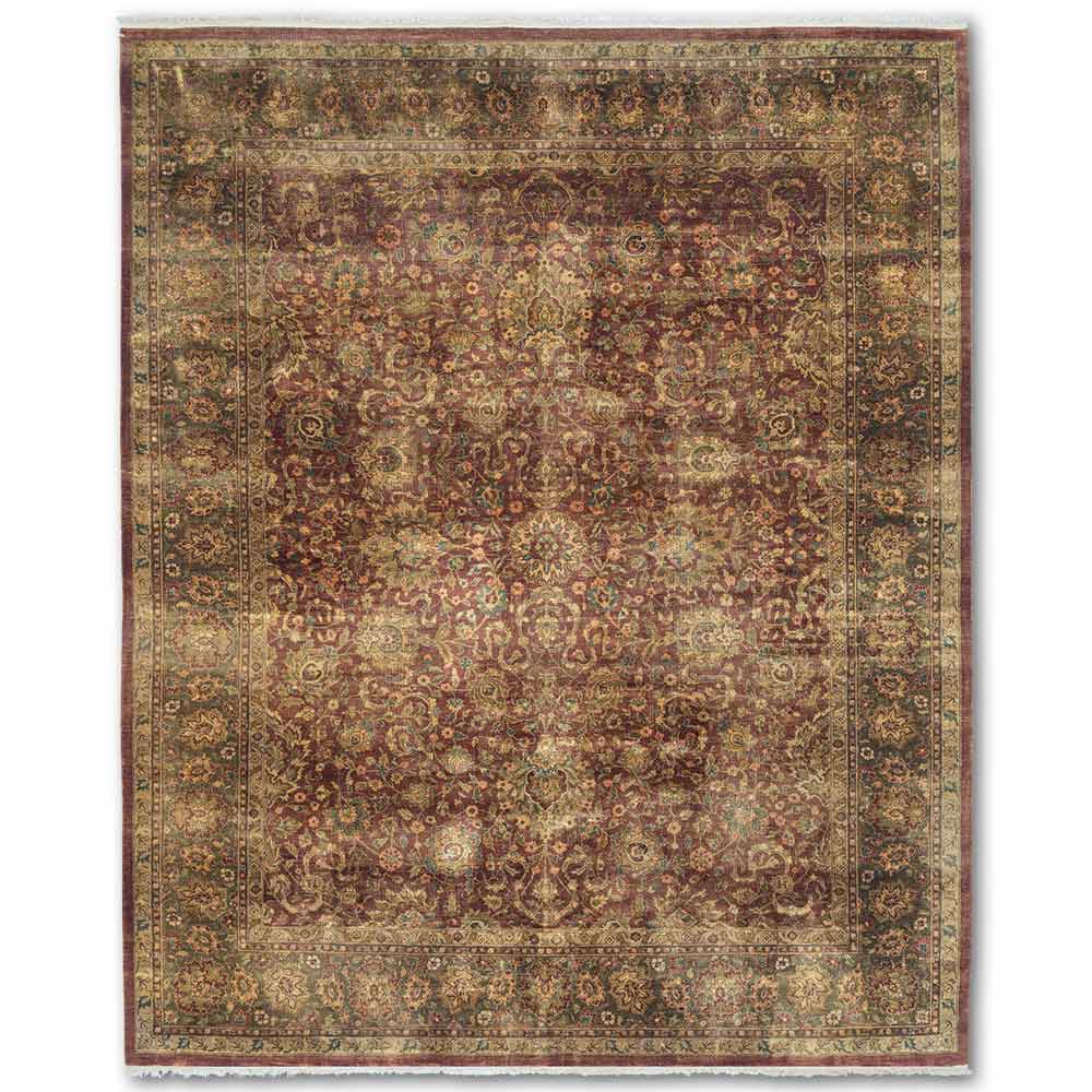 Babak Hand Knotted Nizam Woollen Rug - New Zealand Wool - Hand Knotted - Ajaypee Carpets (Detail)