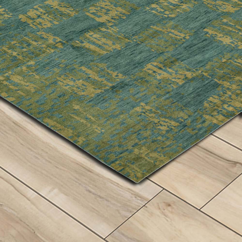 Babla Hand Knotted Woollen Rug - New Zealand Wool - Hand Knotted - Ajaypee Carpets (Detail)