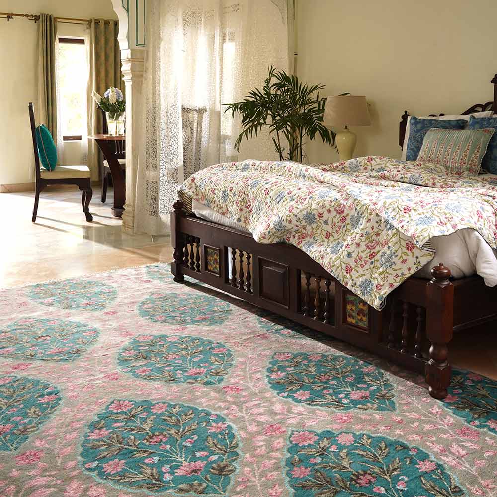 Bahar Hand Knotted Woollen Rug - New Zealand Wool - Hand Knotted - Ajaypee Carpets