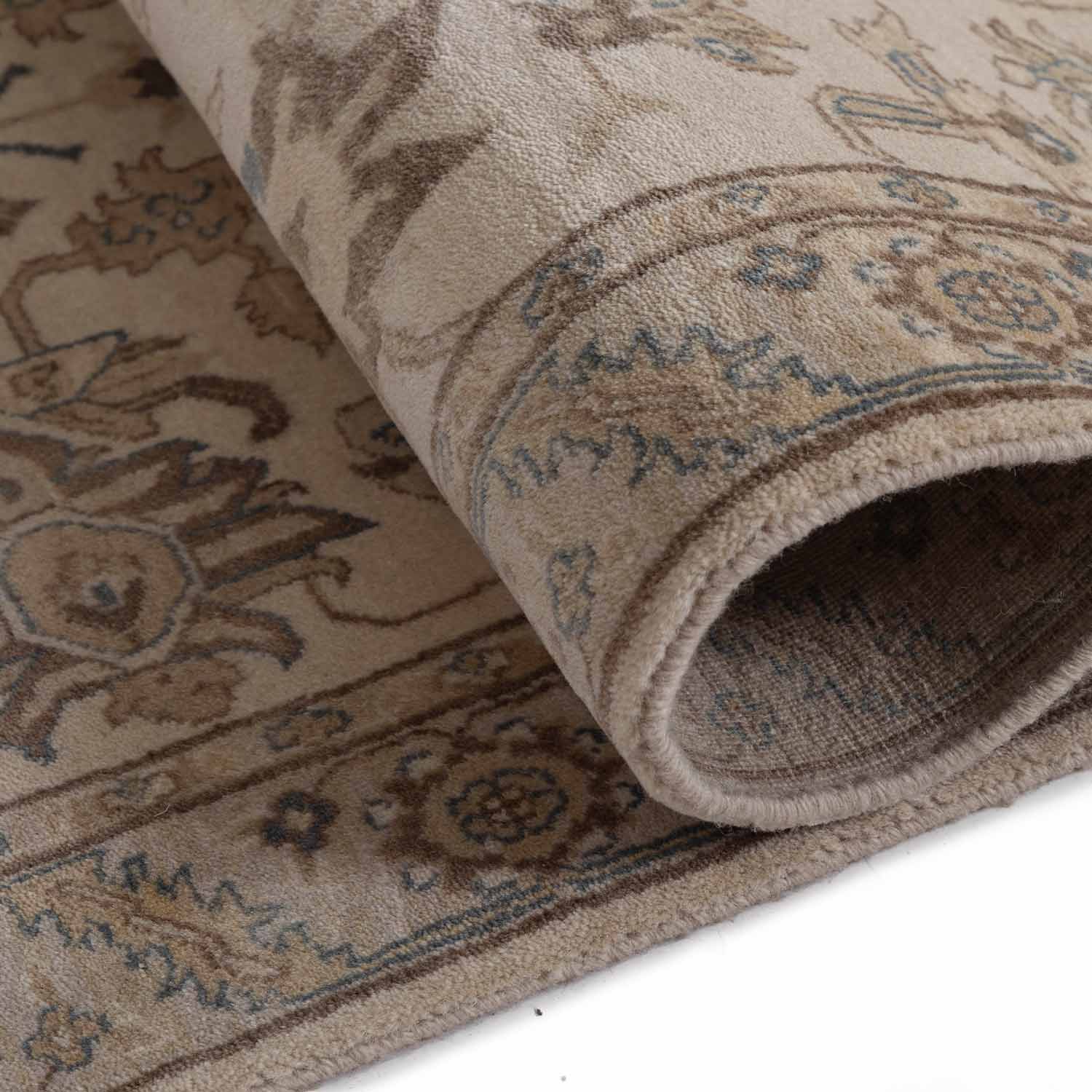 Bakshaish Hand Knotted Woollen Runner - New Zealand Wool - Hand Knotted - Ajaypee Carpets (Thumbnail 4)