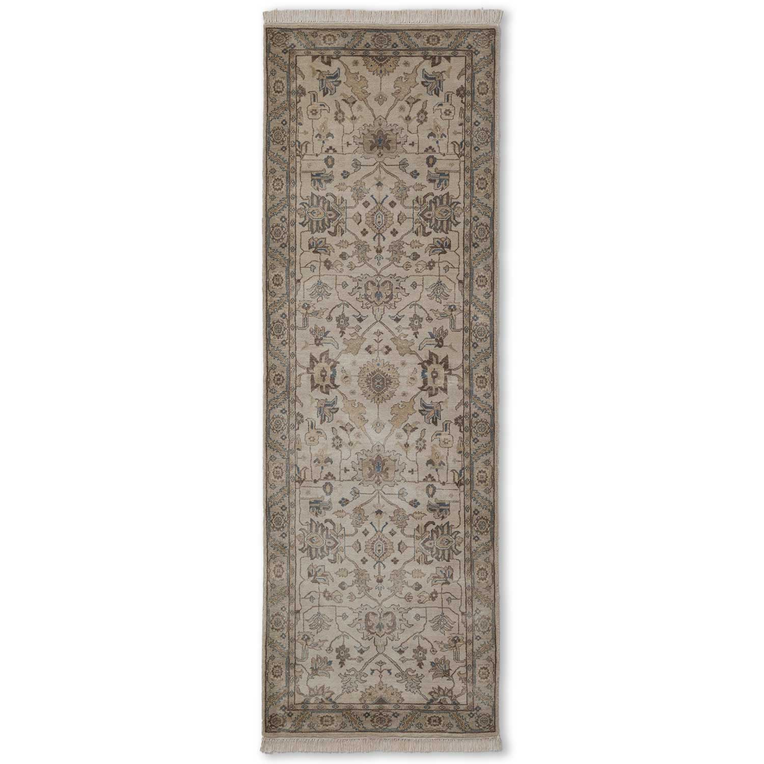Bakshaish Hand Knotted Woollen Runner - New Zealand Wool - Hand Knotted - Ajaypee Carpets