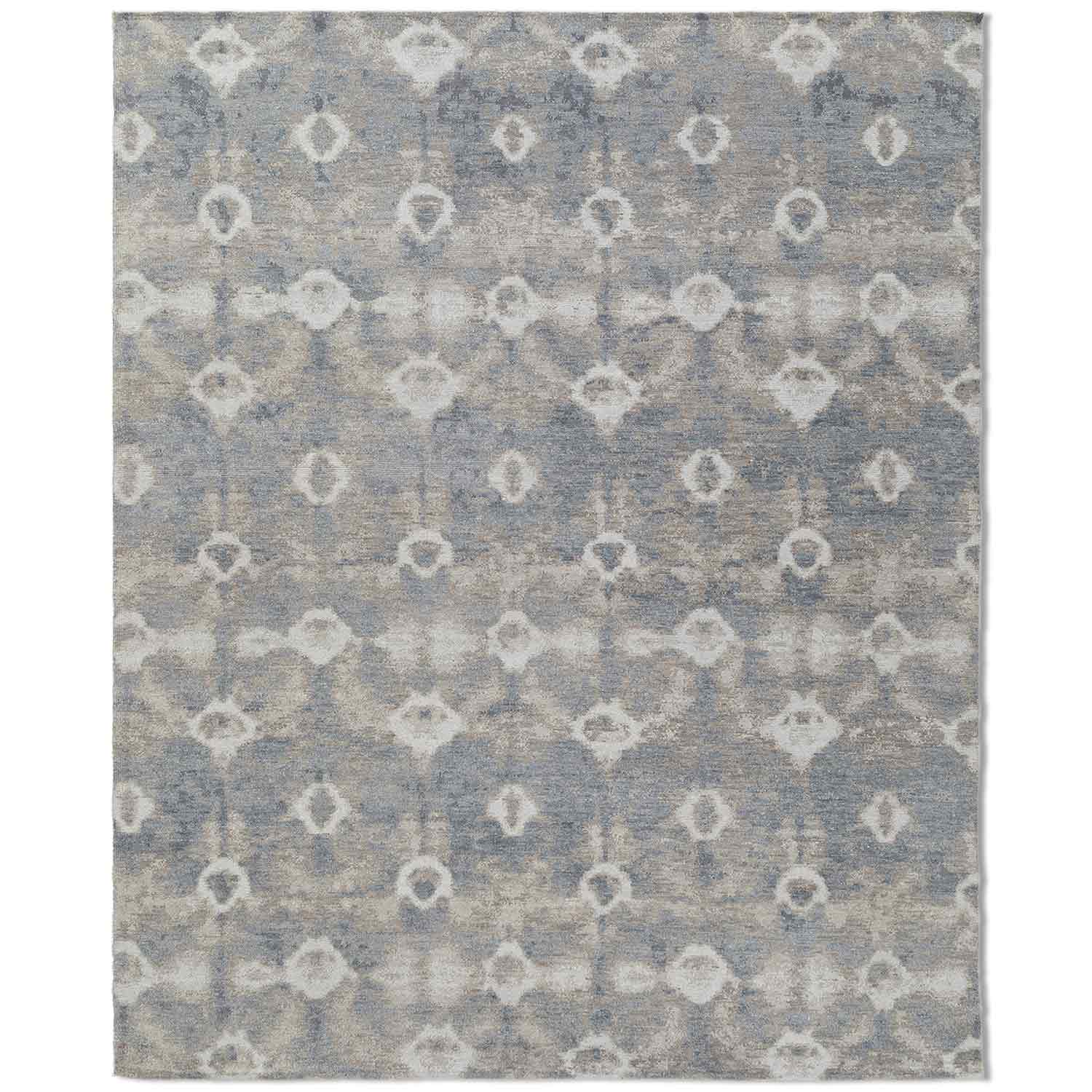 Bandhej Hand Knotted Woollen Rug - New Zealand Wool - Hand Knotted - Ajaypee Carpets