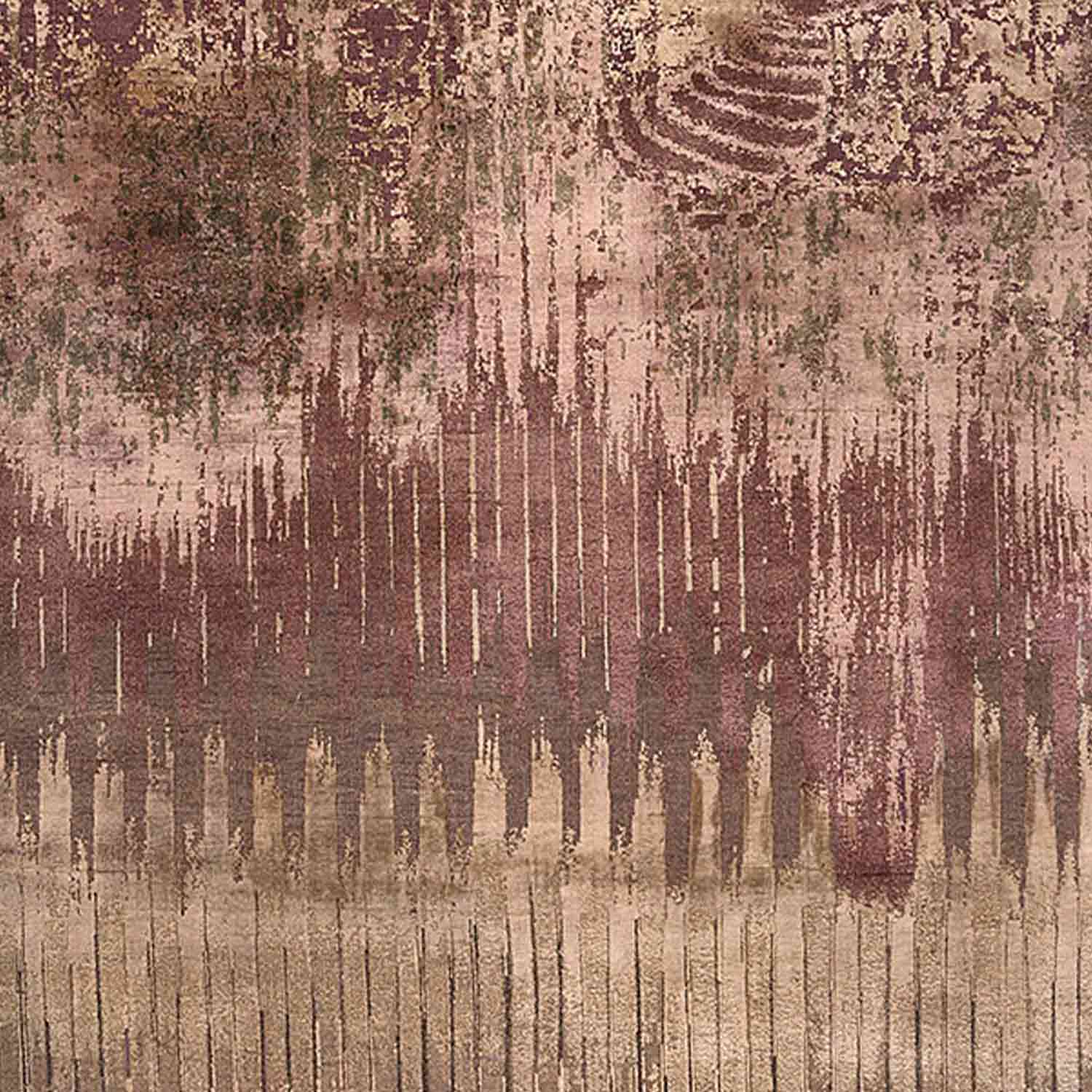 Bandhejj Hand Knotted Woollen And Silk Rug - Wool & Silk Blend - Hand Knotted - Ajaypee Carpets (Detail)