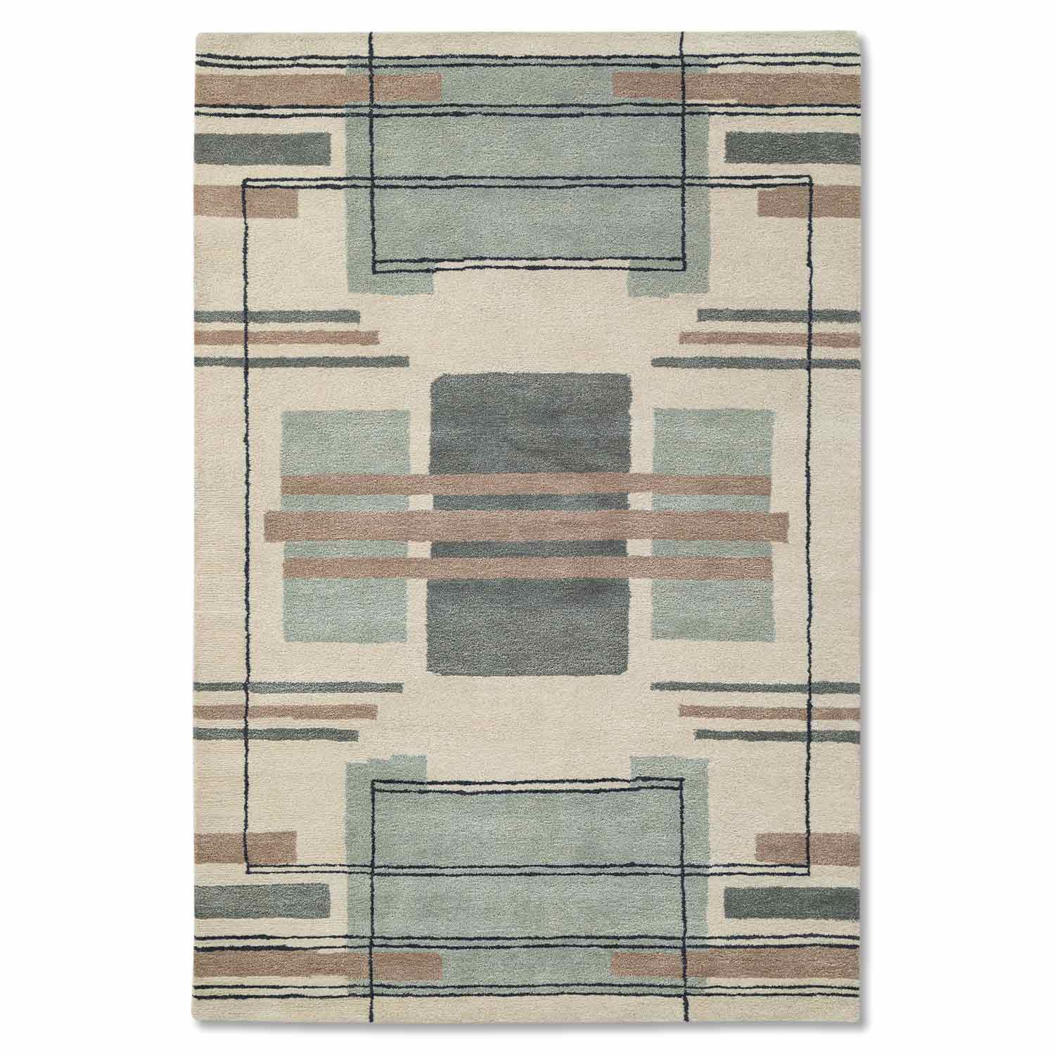 Baramda Hand Tufted Woollen Rug - New Zealand Wool - Hand Tufted - Ajaypee Carpets (Detail)