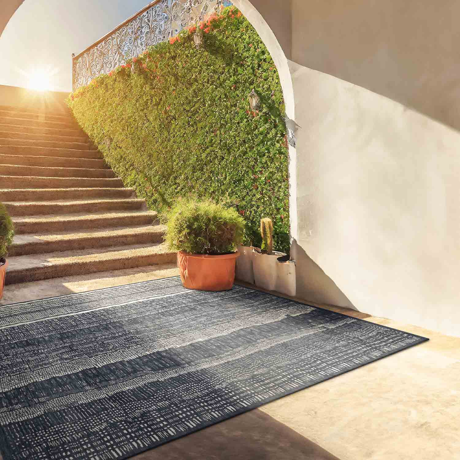 Barud Hand Knotted Woollen Rug by Abraham & Thakore - New Zealand Wool - Hand Knotted - Ajaypee Carpets