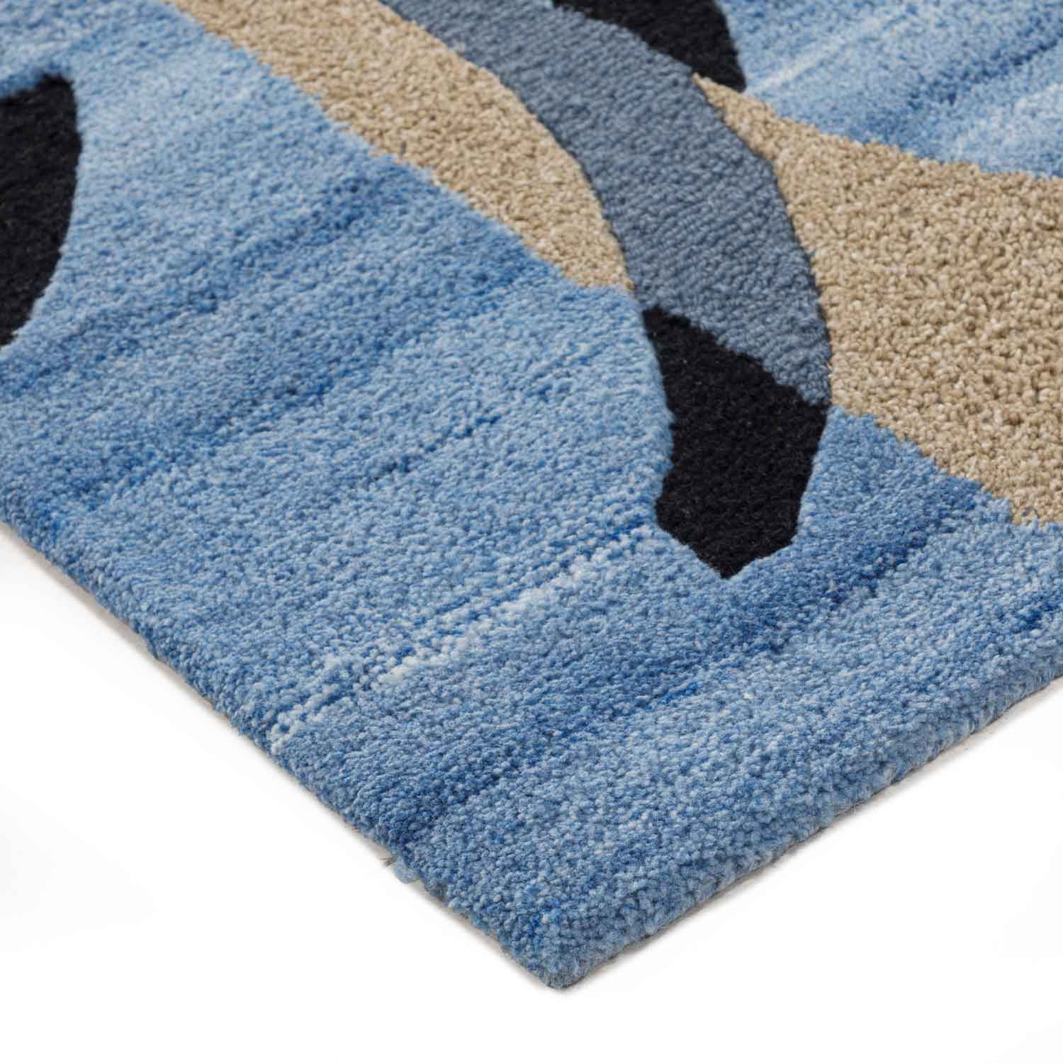 Beach Hand Tufted Woollen Rug - New Zealand Wool - Hand Tufted - Ajaypee Carpets (Detail)