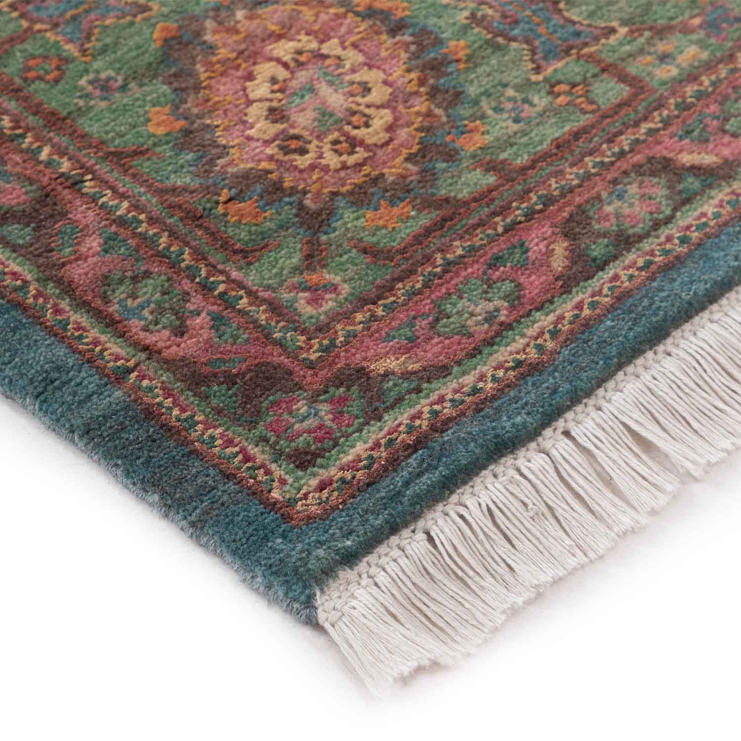 Behag Hand Knotted Woollen And Silk Rug - Wool & Silk Blend - Hand Knotted - Ajaypee Carpets (Thumbnail 3)