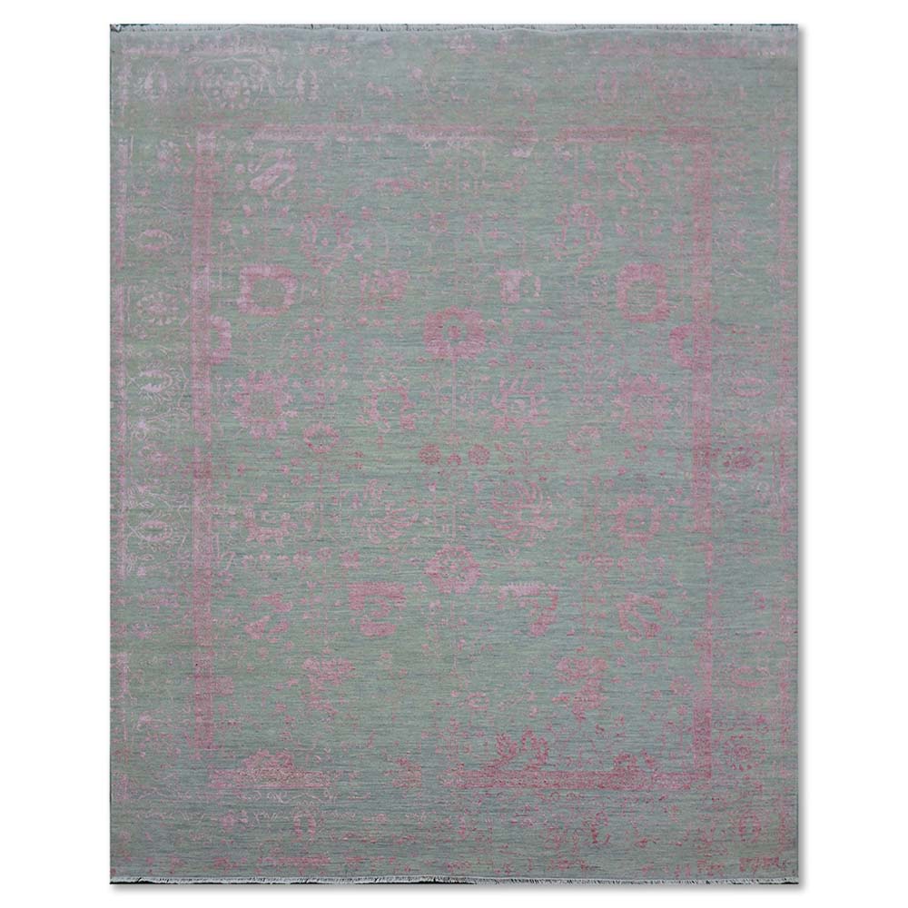Benoîte Hand Knotted Woollen And Viscose Rug - Wool & Viscose Blend - Hand Knotted - Ajaypee Carpets