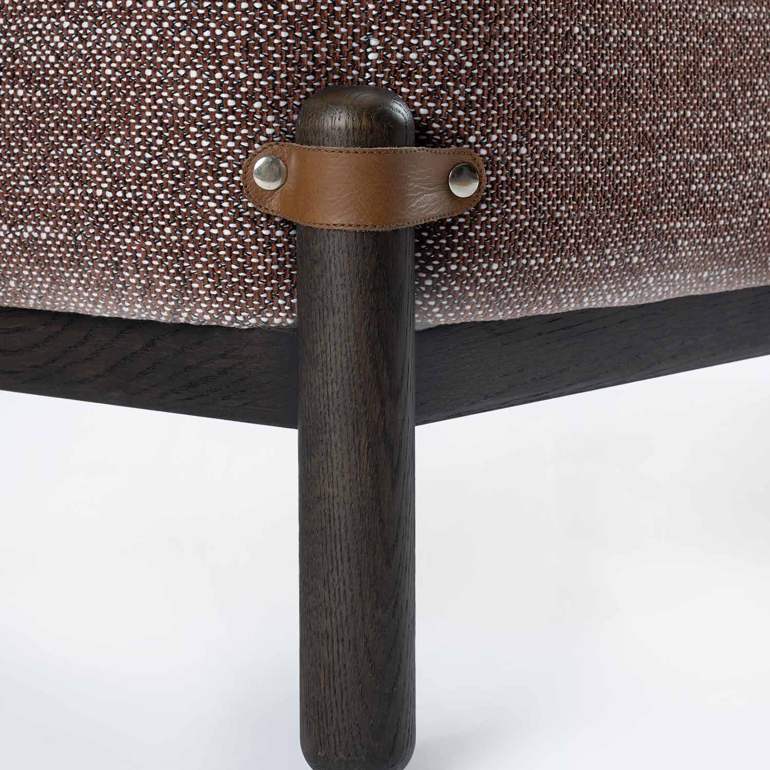 Billy Bench- Dark Amber - Wool & Silk Blend - Hand Woven - Ajaypee Carpets (Thumbnail 4)