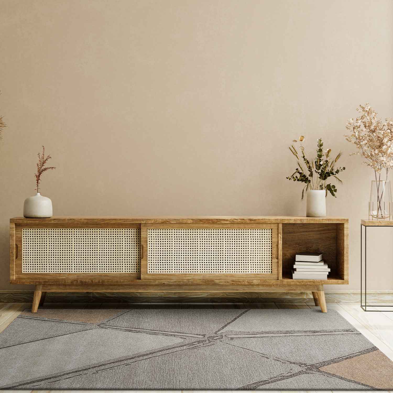 Bithiah Hand Tufted Woollen And Viscose Rug – Wool & Viscose Blend Hand Tufted handmade carpet by Ajaypee Carpets