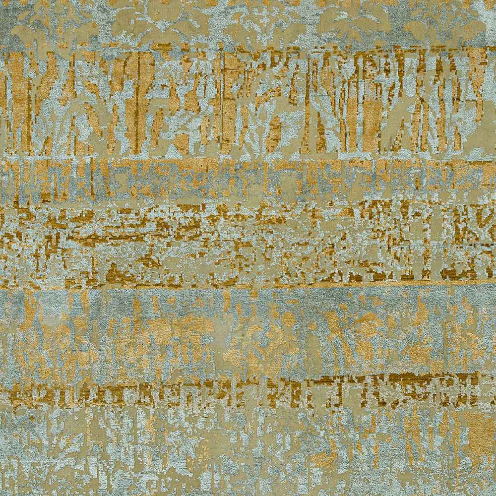 Blaze Hand Knotted Woollen and Viscose Rug - Wool & Viscose Blend - Hand Knotted - Ajaypee Carpets (Thumbnail 3)