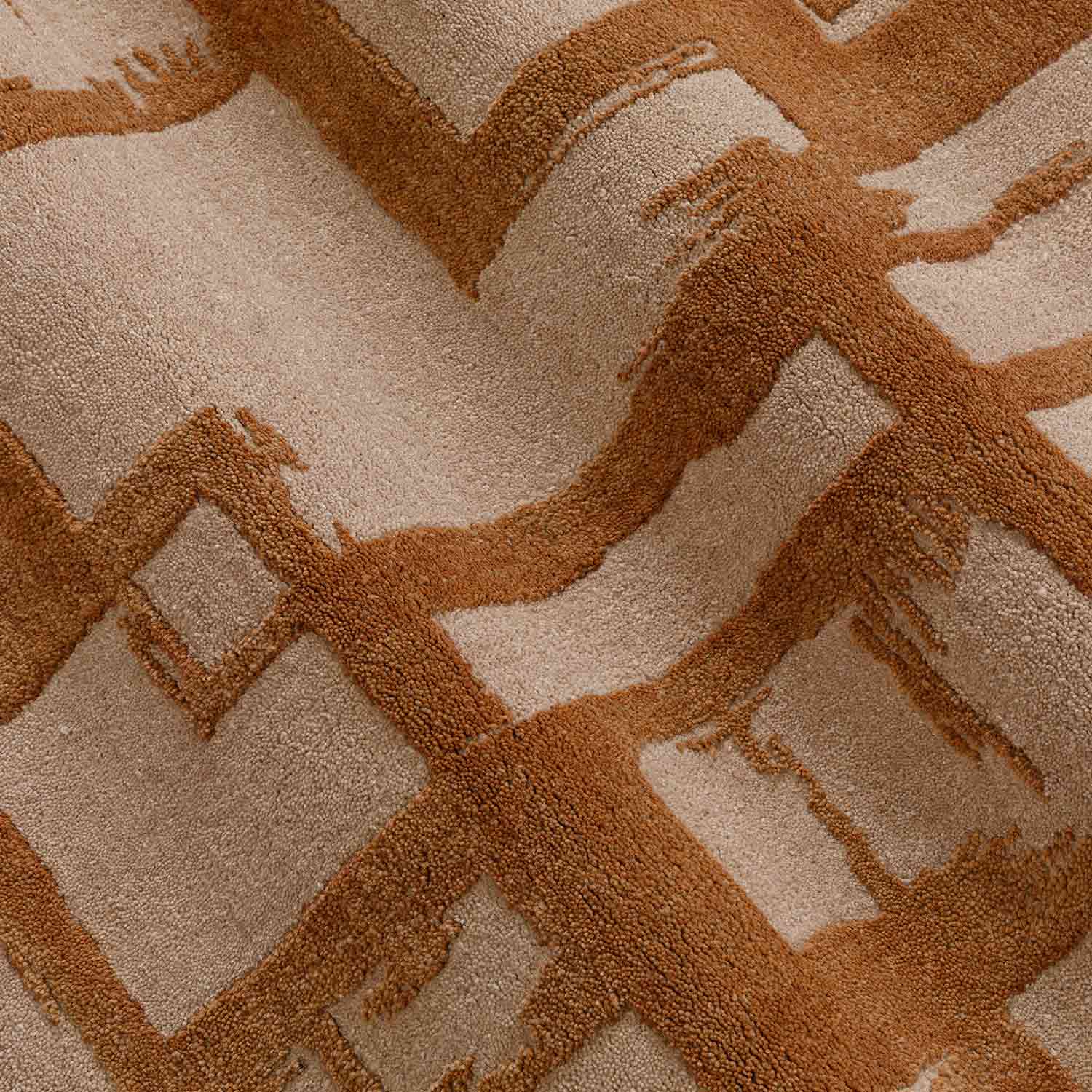 Brickhaven Hand Tufted Woollen Rug - New Zealand Wool - Hand Tufted - Ajaypee Carpets (Thumbnail 2)