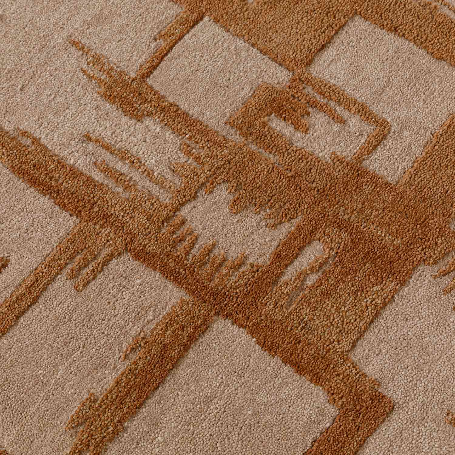 Brickhaven Hand Tufted Woollen Rug - New Zealand Wool - Hand Tufted - Ajaypee Carpets (Thumbnail 4)