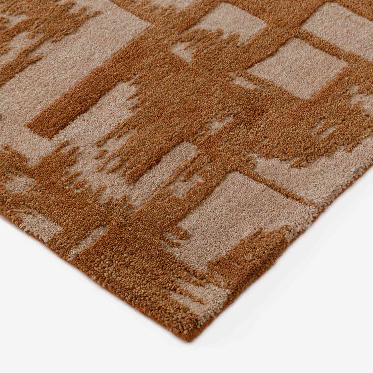 Brickhaven Hand Tufted Woollen Rug - New Zealand Wool - Hand Tufted - Ajaypee Carpets (Thumbnail 5)