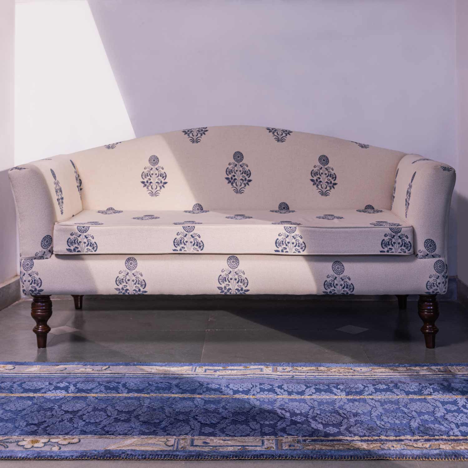 Brocade Garden Hand Knotted Woollen and Silk Rug By Tarun Tahiliani - Wool & Silk Blend - Hand Knotted - Ajaypee Carpets