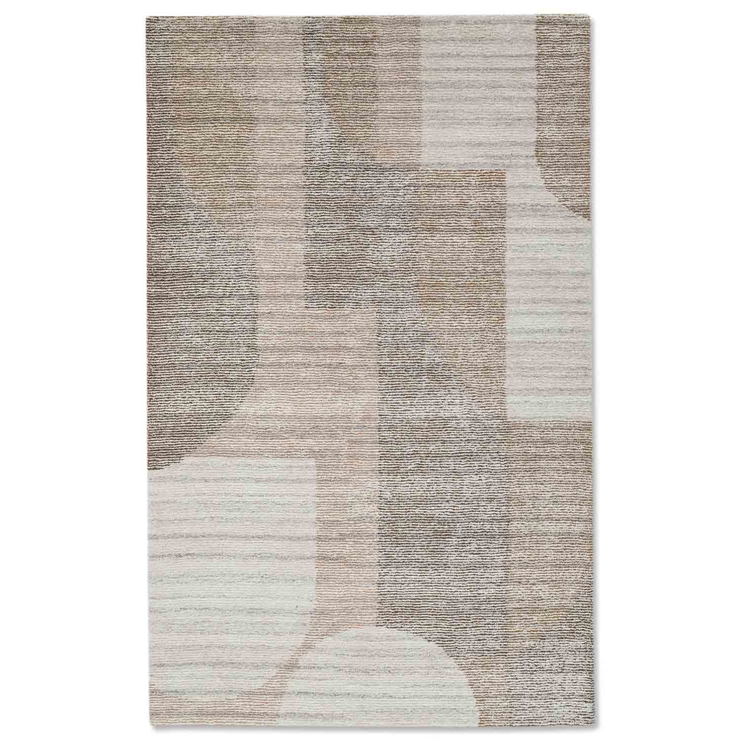 Bronze Hand Tufted Woollen And Viscose Rug - Wool & Viscose Blend - Hand Tufted - Ajaypee Carpets (Detail)