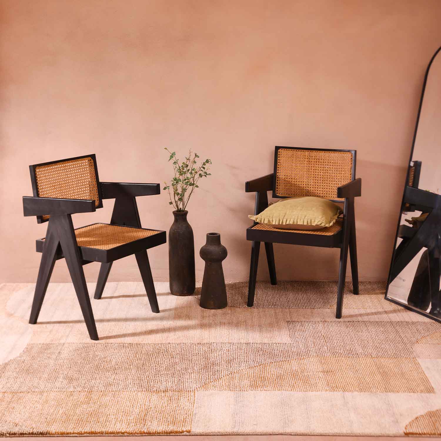 Bronze Hand Tufted Woollen And Viscose Rug - Wool & Viscose Blend - Hand Tufted - Ajaypee Carpets