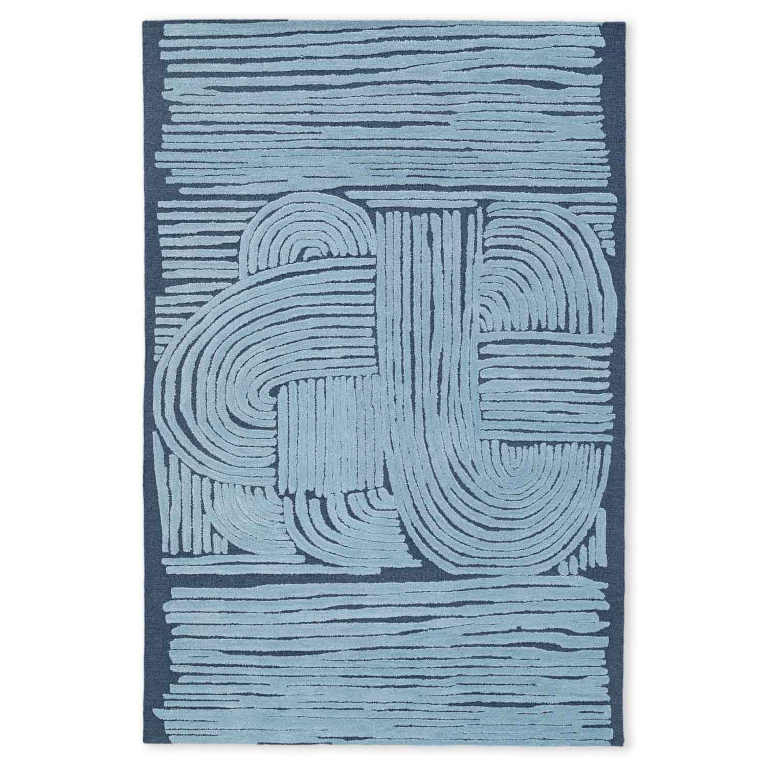 Brushwave Hand Tufted Woollen Rug – New Zealand Wool Hand Tufted handmade carpet by Ajaypee Carpets