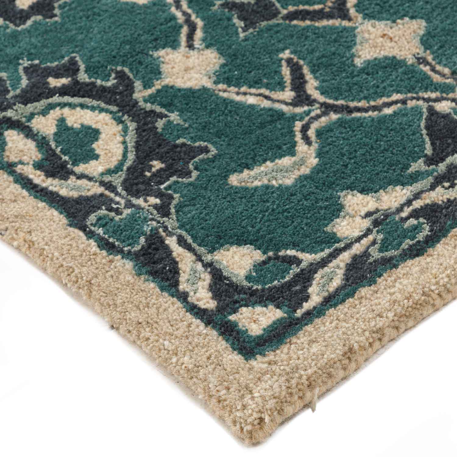 Caroline Hand Tufted Woollen Rug - New Zealand Wool - Hand Tufted - Ajaypee Carpets (Detail)