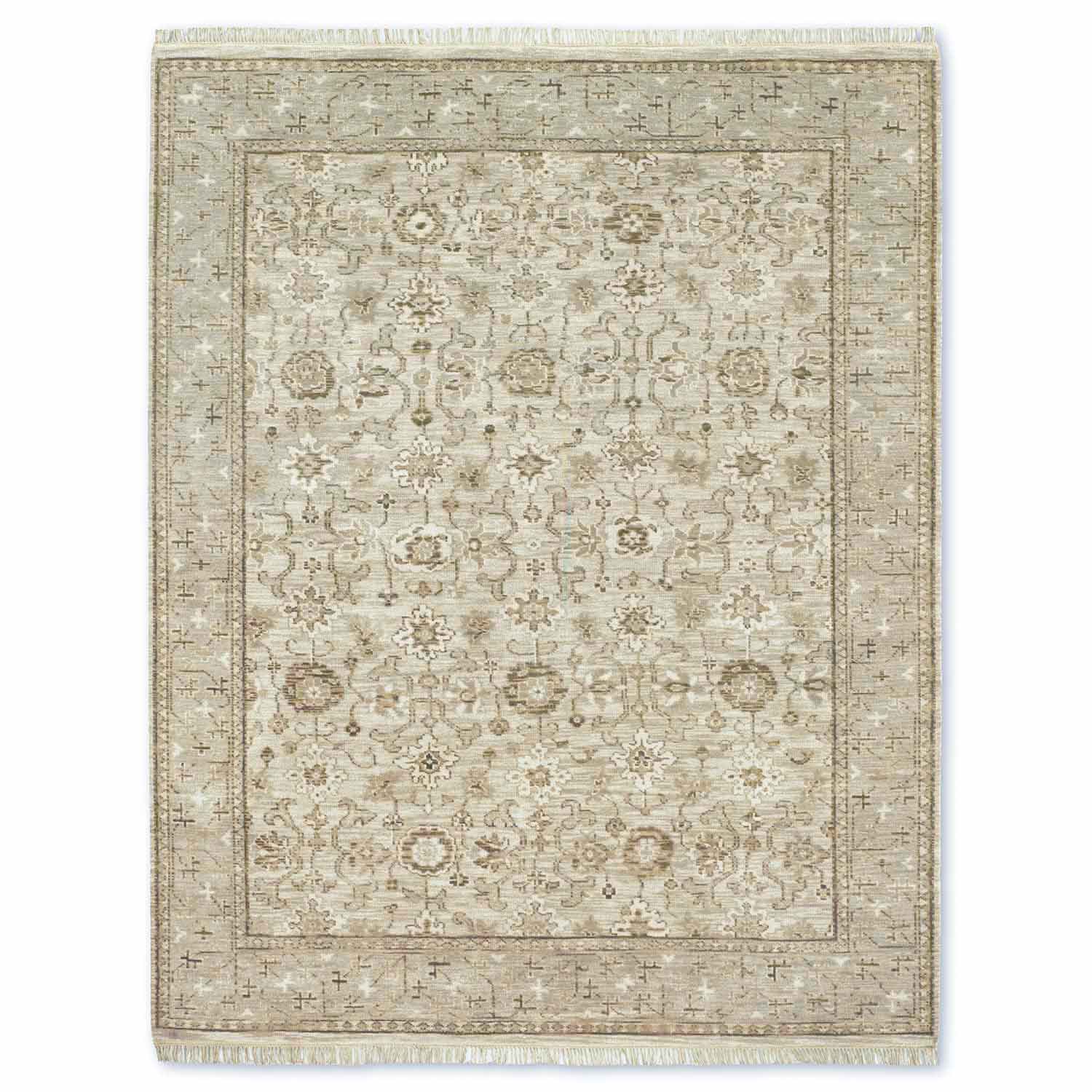 Caucasiann Hand Knotted Woollen Rug - New Zealand Wool - Hand Knotted - Ajaypee Carpets (Detail)