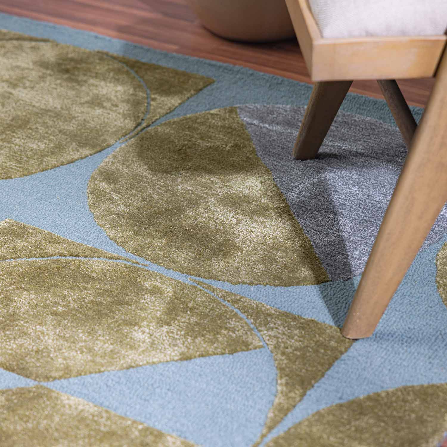 Cepos Hand Tufted Woollen And Viscose Rug - Wool & Viscose Blend - Hand Tufted - Ajaypee Carpets (Thumbnail 4)