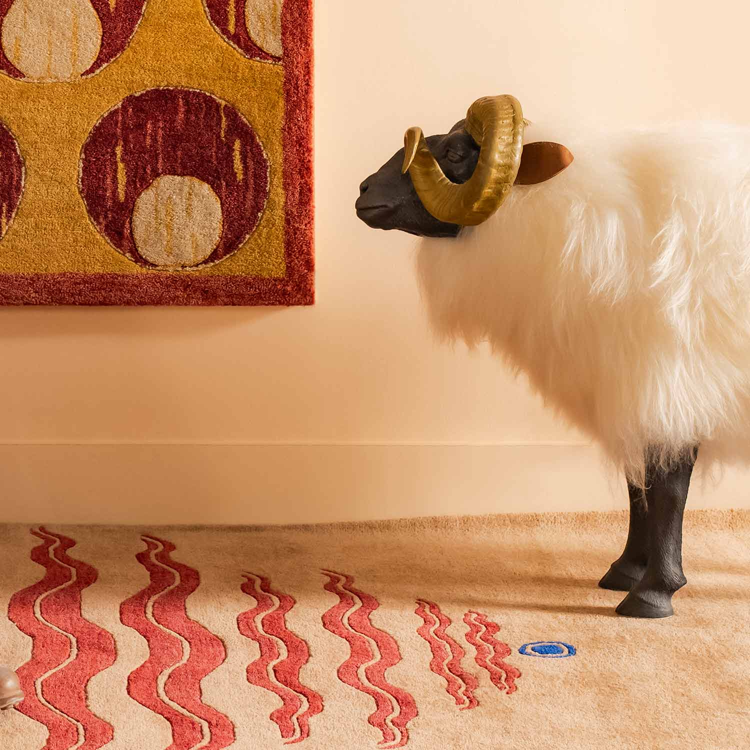 Chakra Hand Tufted Woolen Rug By Eeshaan Kashyap - New Zealand Wool - Hand Tufted - Ajaypee Carpets