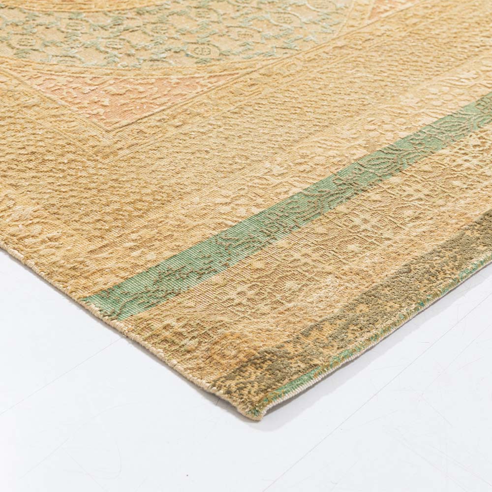 Charbagh Hand Knotted Woolen And Silk Rug By Tarun Tahiliani - Wool & Silk Blend - Kilim - Ajaypee Carpets (Detail)