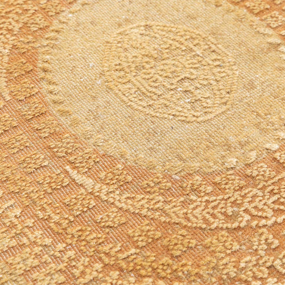 Charbagh Hand Knotted Woolen And Silk Rug By Tarun Tahiliani - Wool & Silk Blend - Kilim - Ajaypee Carpets (Thumbnail 3)