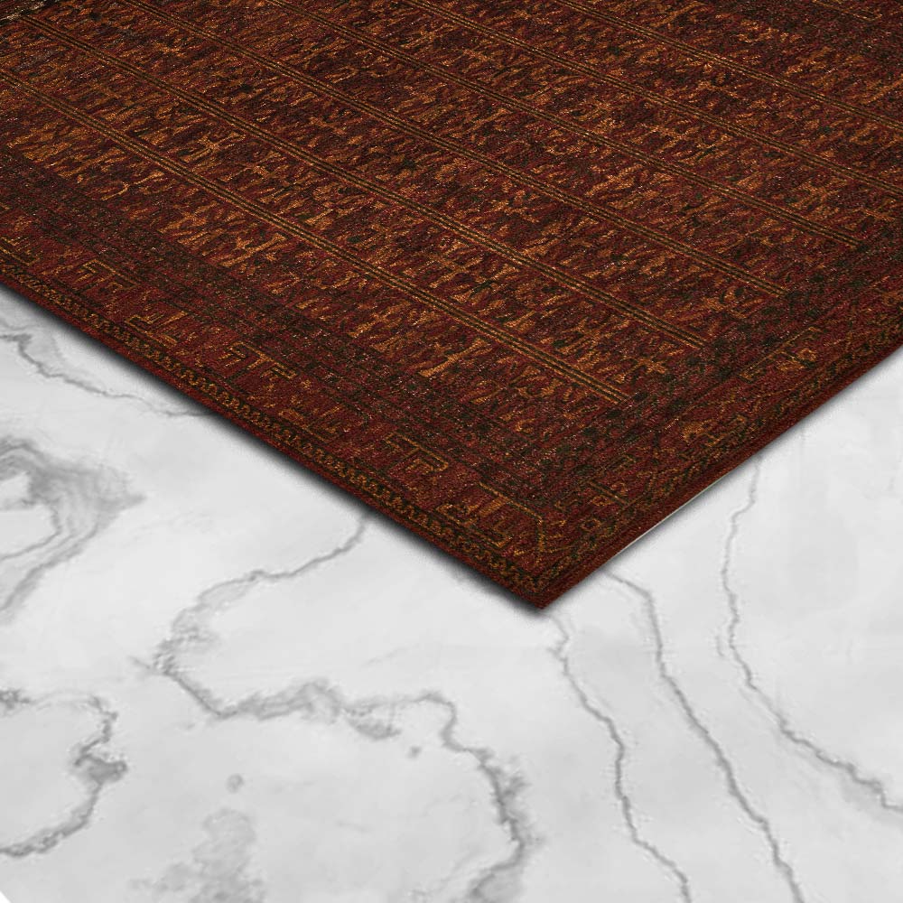 Charikar Hand Knotted Woollen Rug - New Zealand Wool - Hand Knotted - Ajaypee Carpets (Thumbnail 2)