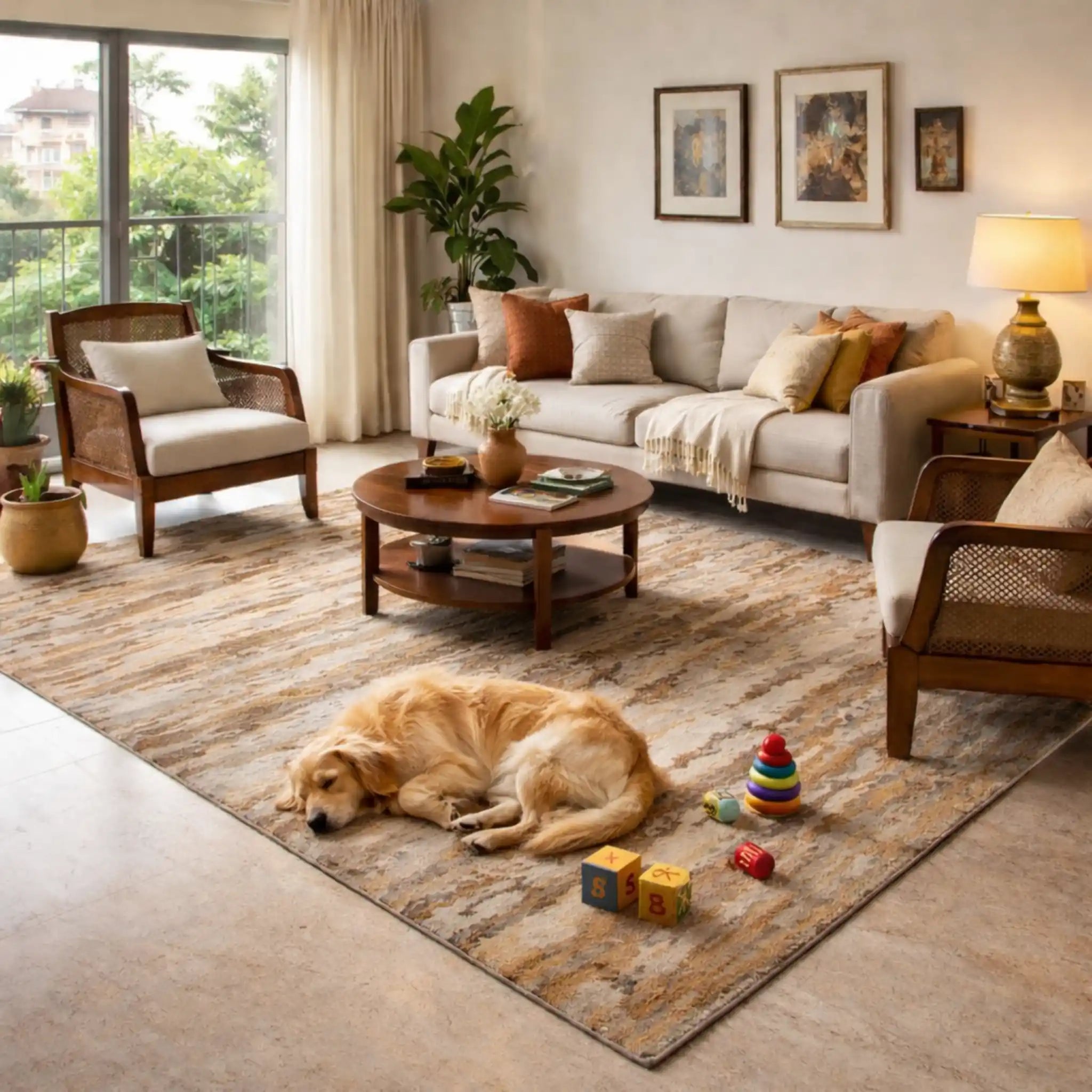 Clayfield Hand Tufted Woollen And  Viscose Rug – Wool & Viscose Blend Hand Tufted handmade carpet by Ajaypee Carpets