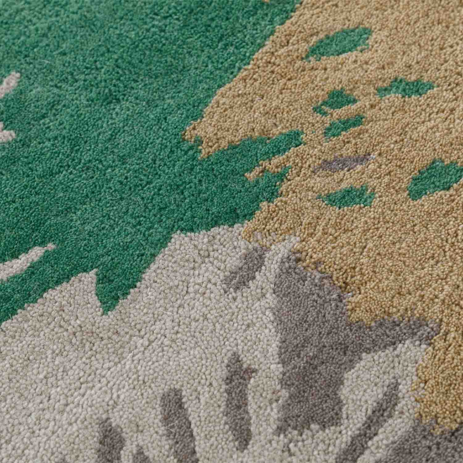 Comu Hand Tufted Woollen And Polyester Rug - Polyester - Hand Tufted - Ajaypee Carpets (Thumbnail 3)