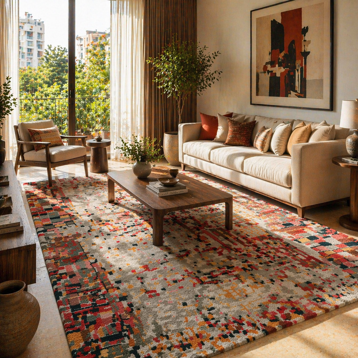 Axiom Hand Tufted Wool And Viscose Rug - Wool & Viscose Blend - Hand Tufted - Ajaypee Carpets