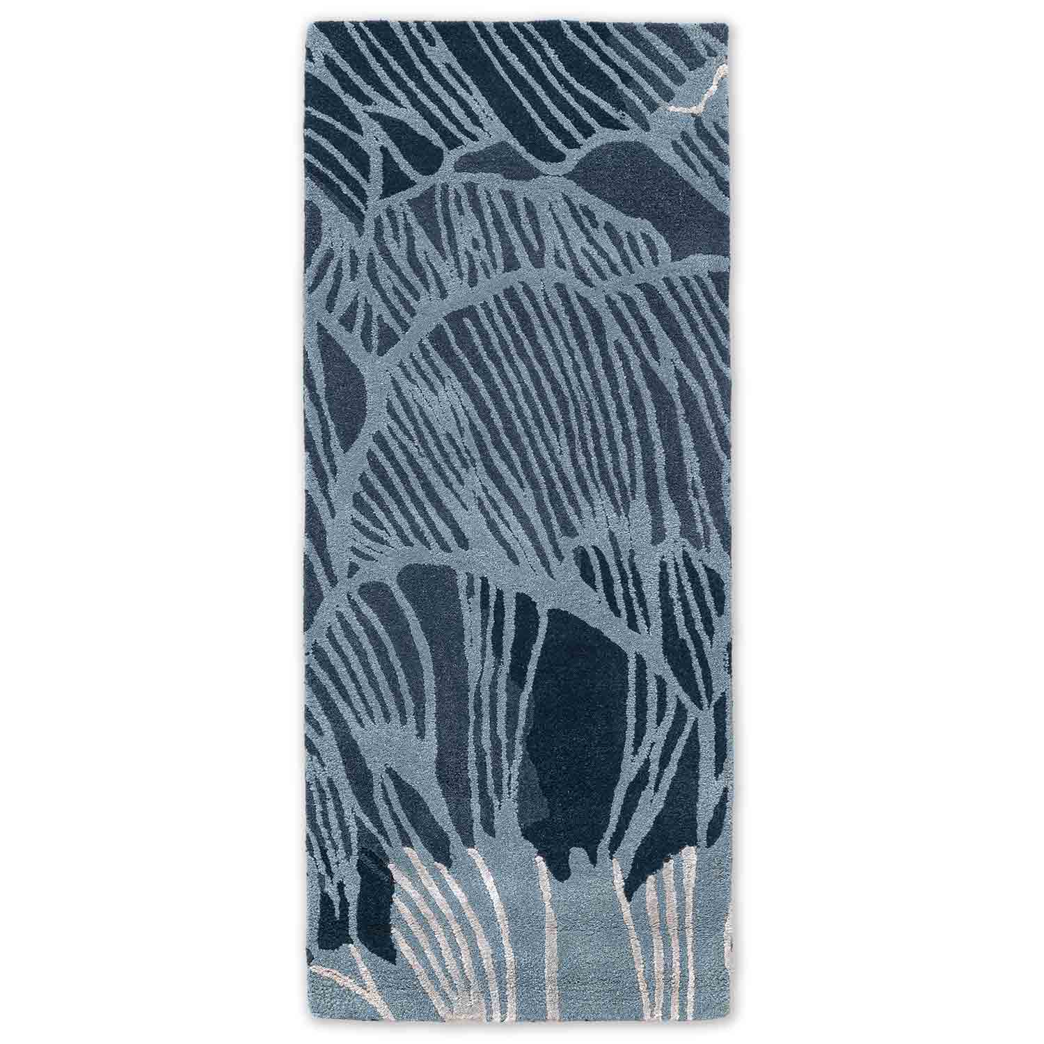 Corra Hand Tufted Woollen And Viscose Runner – Wool & Viscose Blend Hand Tufted handmade carpet by Ajaypee Carpets