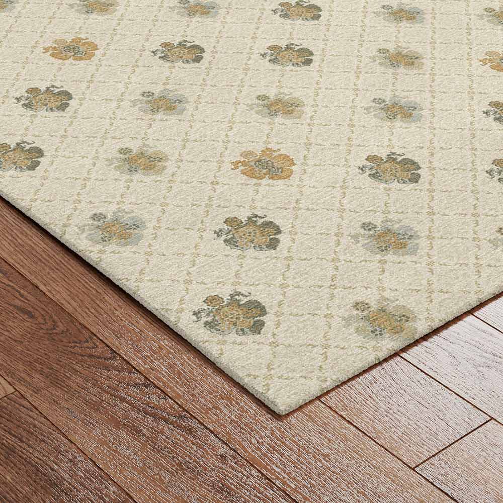 Cosette Hand Knotted Woollen and Viscose Rug By Anita Dalmia - Wool & Viscose Blend - Shaggy - Ajaypee Carpets (Detail)