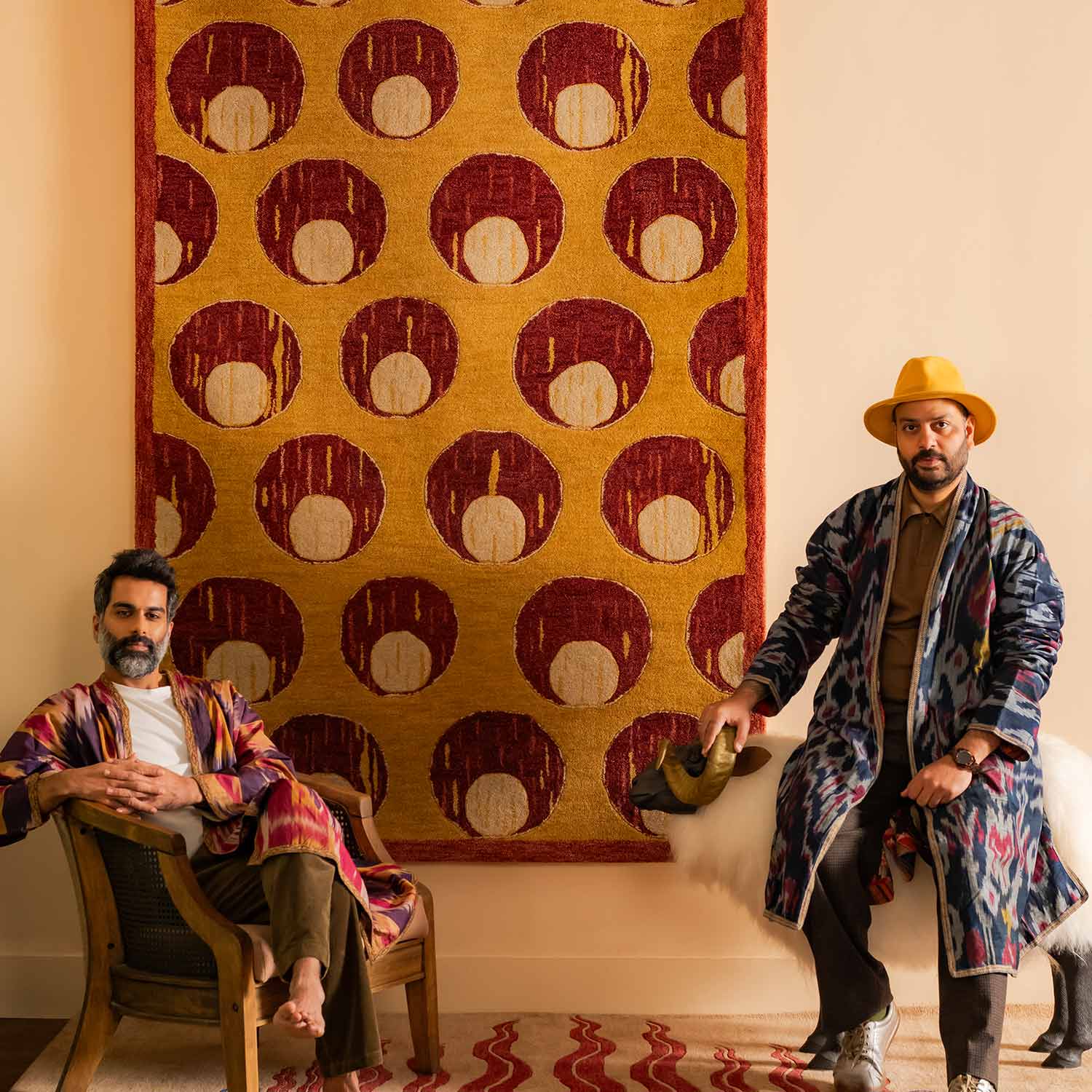 Crescent-Solar Hand Tufted Woolen Rug By Eeshaan Kashyap - New Zealand Wool - Hand Tufted - Ajaypee Carpets