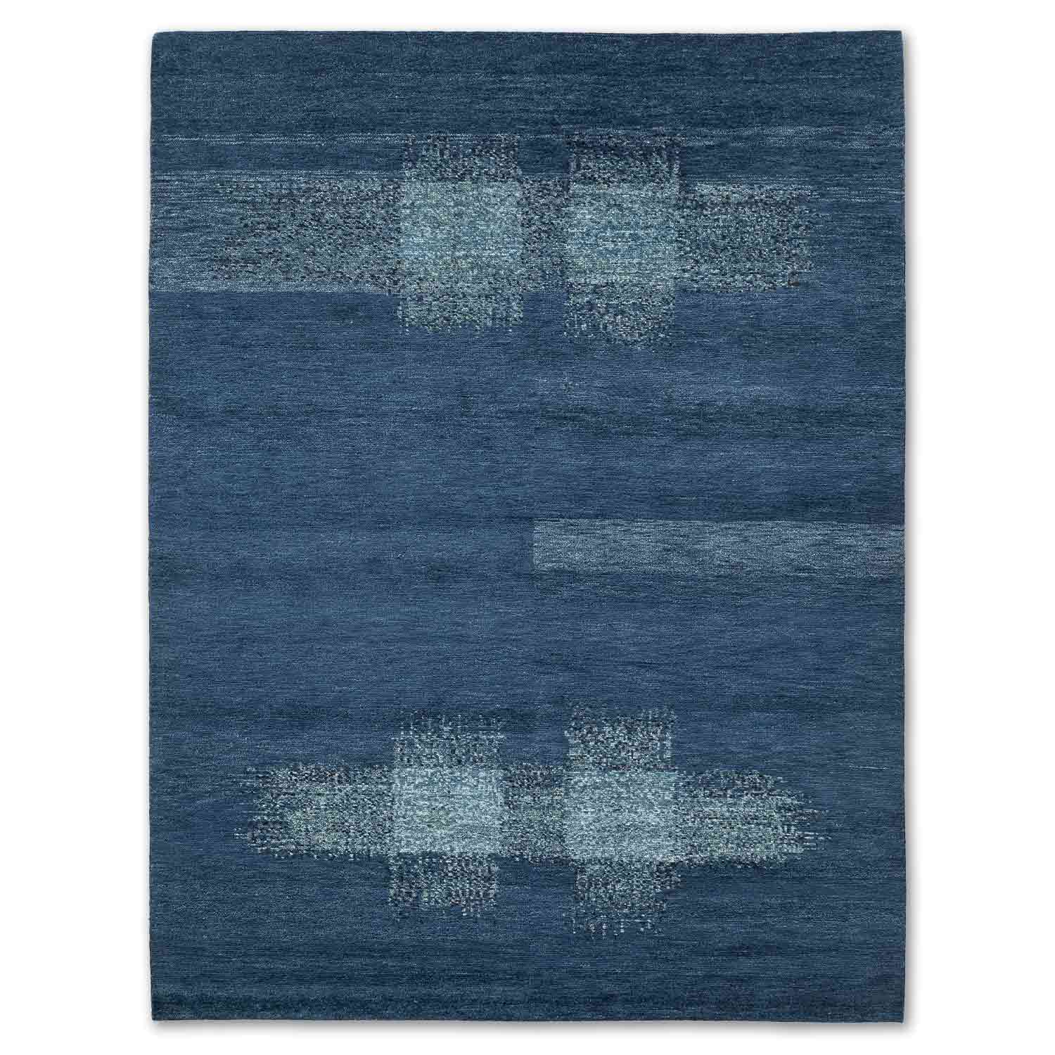 Cross-F Hand Knotted Woollen Rug - New Zealand Wool - Hand Knotted - Ajaypee Carpets