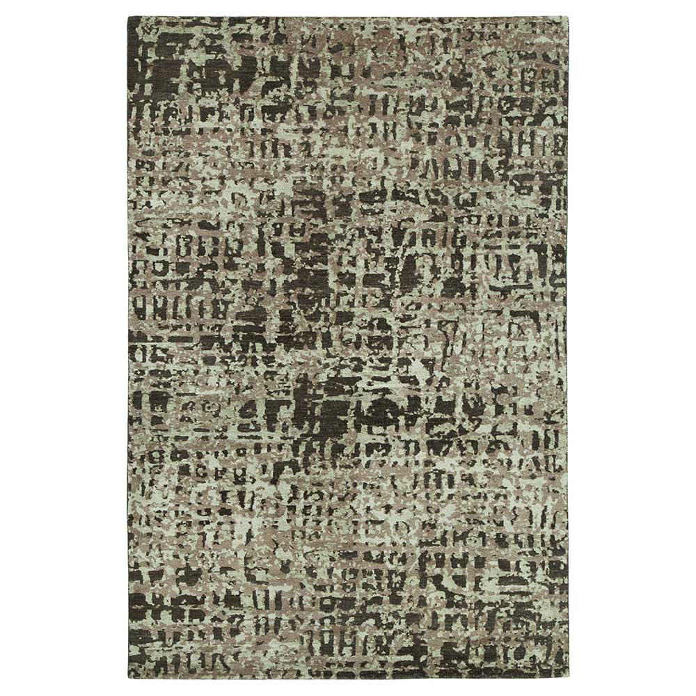 Crustco Hand Knotted Woollen and Viscose Rug – Wool & Viscose Blend Hand Knotted handmade carpet by Ajaypee Carpets