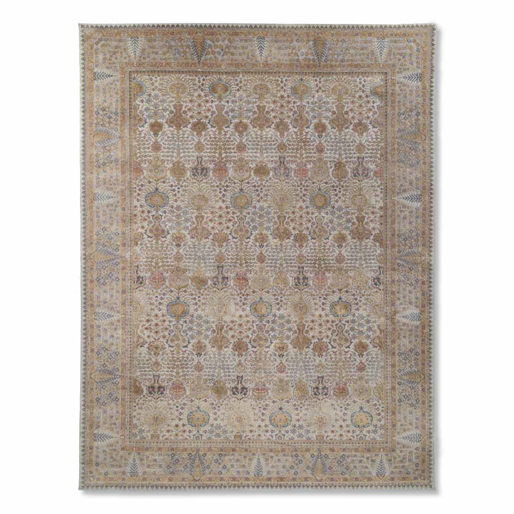 Cypress Hand Knotted Woollen And Silk Rug - Wool & Silk Blend - Hand Knotted - Ajaypee Carpets (Thumbnail 2)