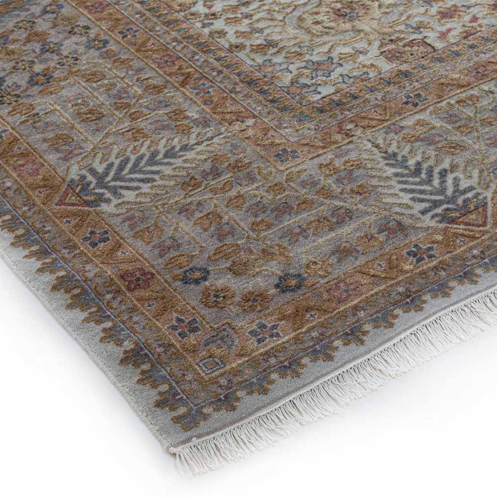 Cypress Hand Knotted Woollen And Silk Rug - Wool & Silk Blend - Hand Knotted - Ajaypee Carpets (Thumbnail 3)
