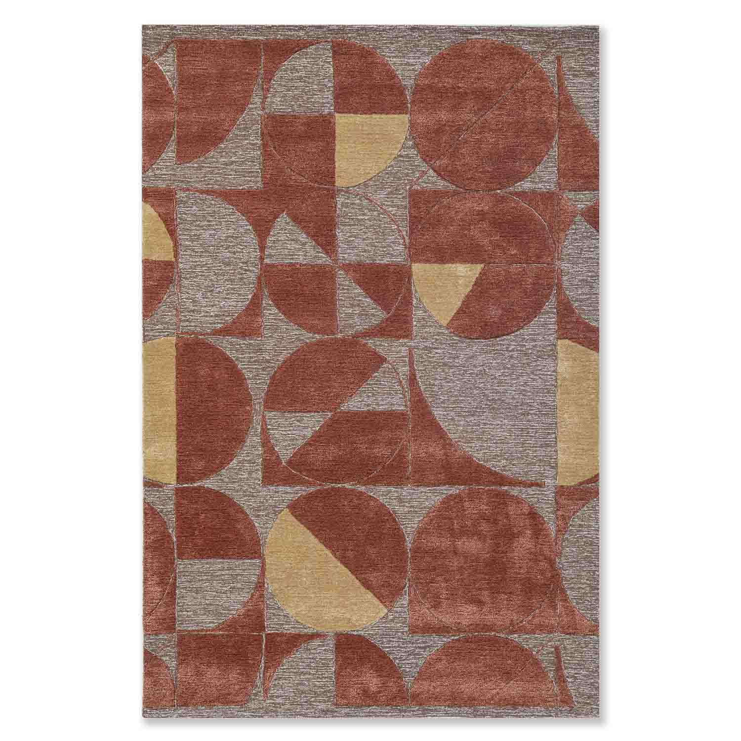 Dakarai Hand Tufted Woollen And Viscose Rug - detail