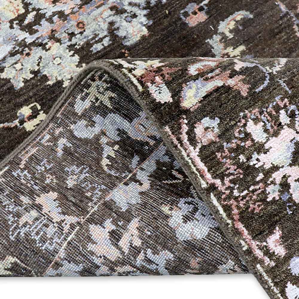 Damir Hand Knotted Woollen And Viscose Runner - Wool & Viscose Blend - Hand Knotted - Ajaypee Carpets (Thumbnail 3)