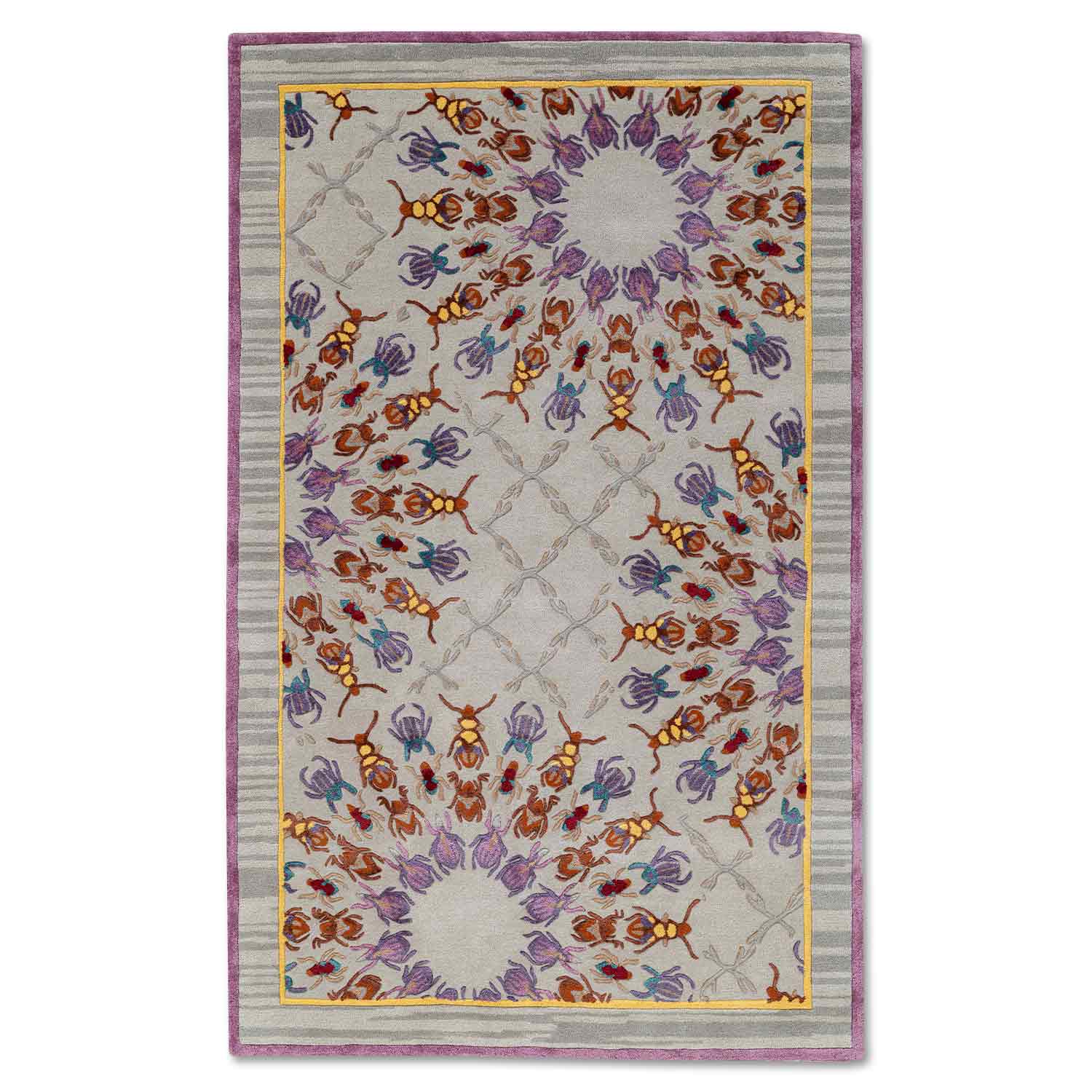 Dance Concentric Hand Tufted Woollen And Viscose Rug – Wool & Viscose Blend Hand Tufted handmade carpet by Ajaypee Carpets