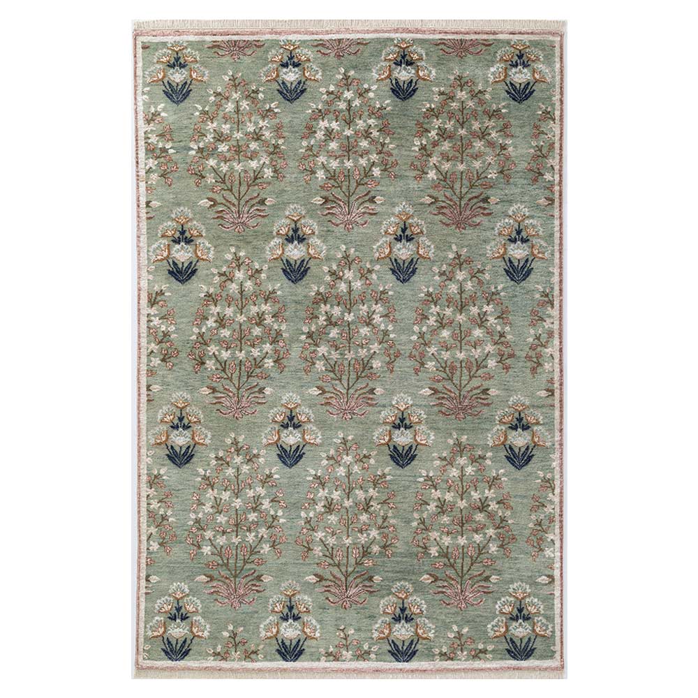 Dasht Hand Knotted Woollen Rug - New Zealand Wool - Hand Knotted - Ajaypee Carpets (Detail)