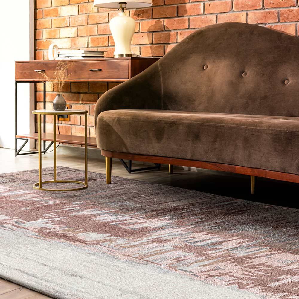 Deco B Hand Tufted Woollen And Viscose Rug – Wool & Viscose Blend Hand Tufted handmade carpet by Ajaypee Carpets