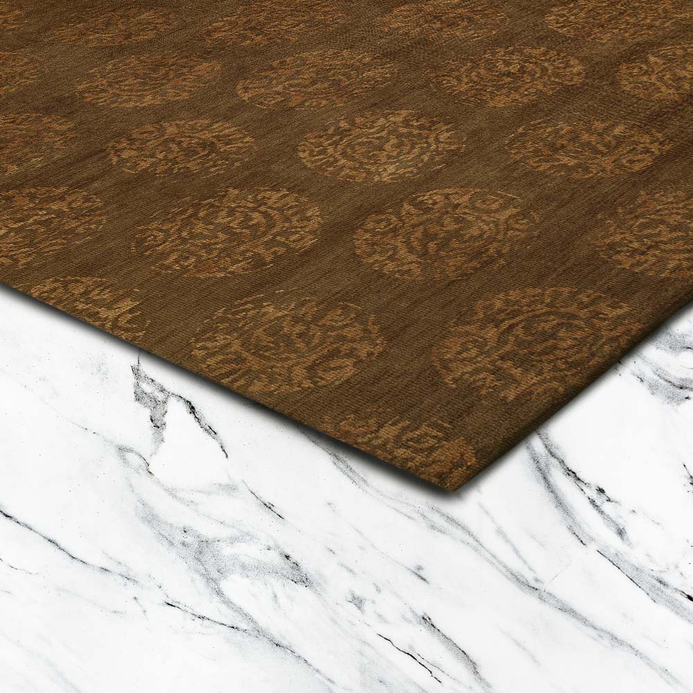 Dinero Hand Knotted Woollen Rug - New Zealand Wool - Hand Knotted - Ajaypee Carpets (Detail)